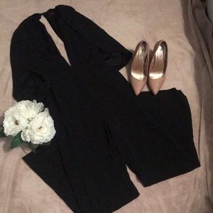 Dressy cape jumpsuit
